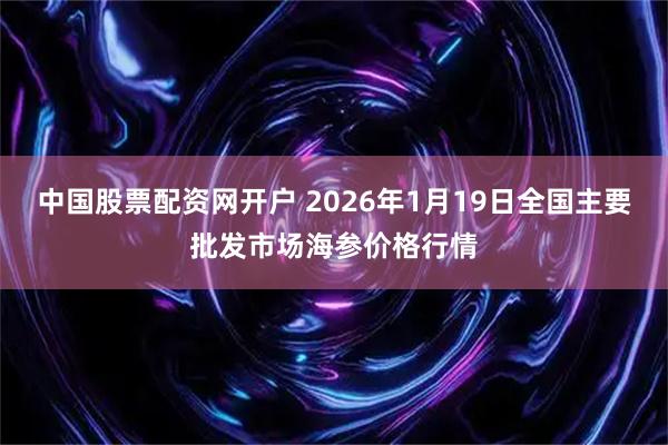 中国股票配资网开户 2026年1月19日全国主要批发市场海参价格行情