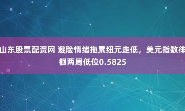 山东股票配资网 避险情绪拖累纽元走低，美元指数徘徊两周低位0.5825